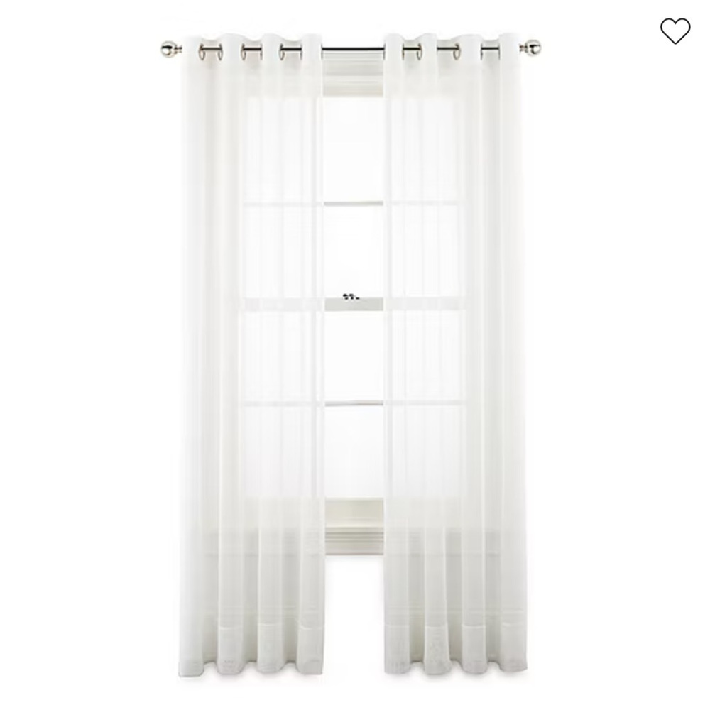 Liz Claiborne 1 Lisette Sheer Grommet Top Curtain Panel